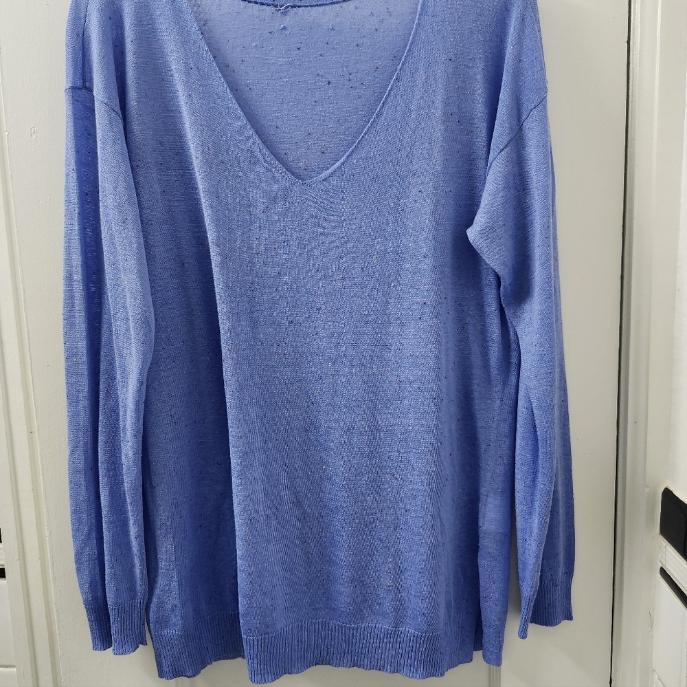 Women's VINEYARD VINES Blue V-Neck Sweater